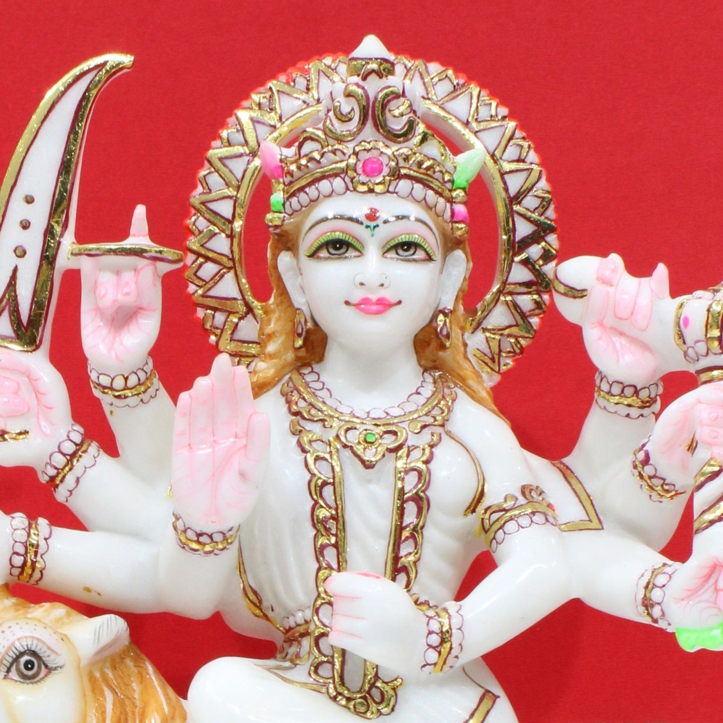 Marble Durga Moorti
