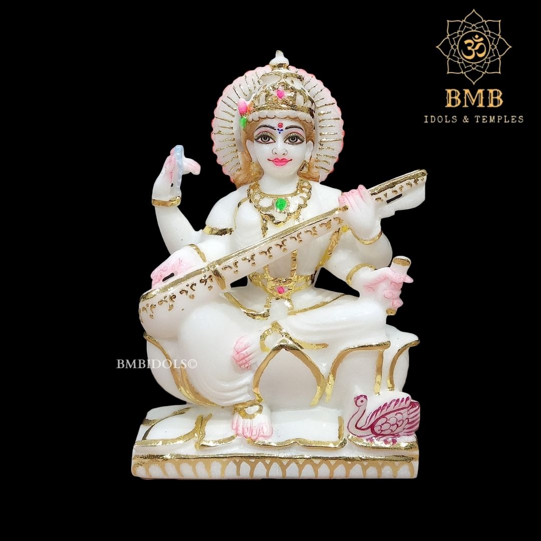 Marble Saraswati Statue