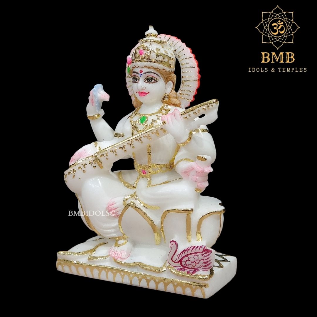 Marble Saraswati Idol