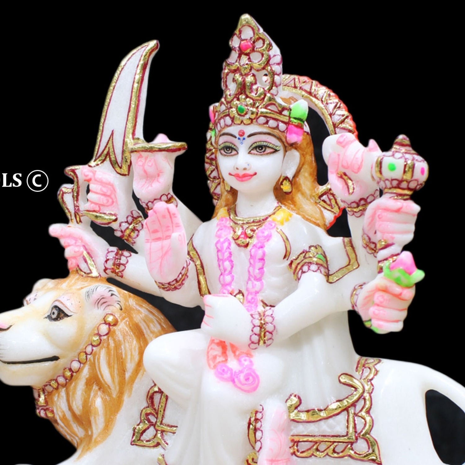 Durga Marble statue