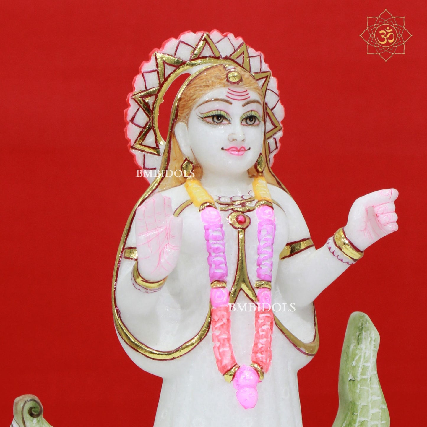 Marble Khodiyar Maa Murti made in Makrana Marble in 12inches