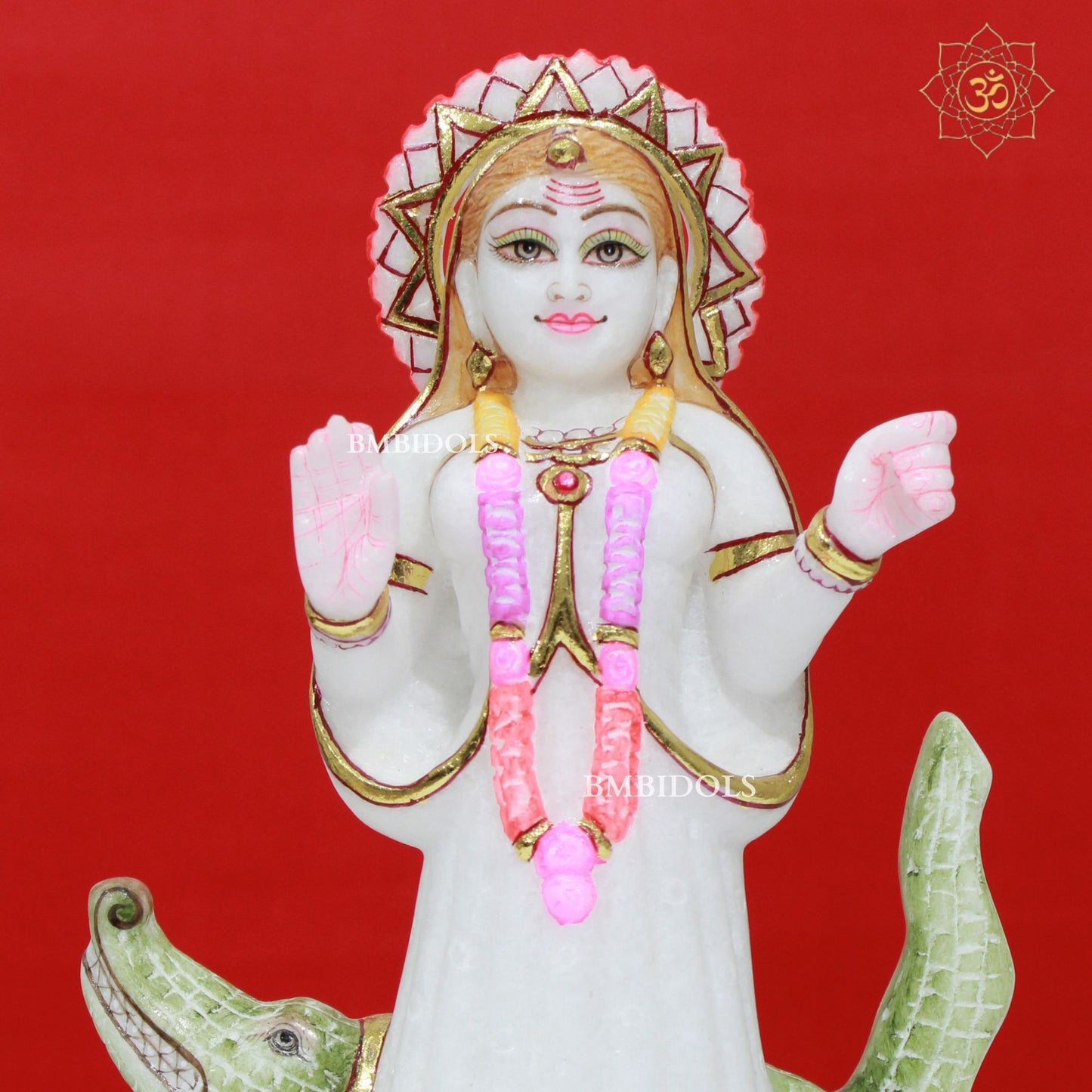 Marble Khodiyar Maa Murti made in Makrana Marble in 12inches