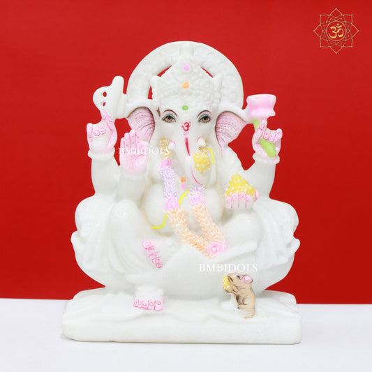 White Marble Ganesh Statue