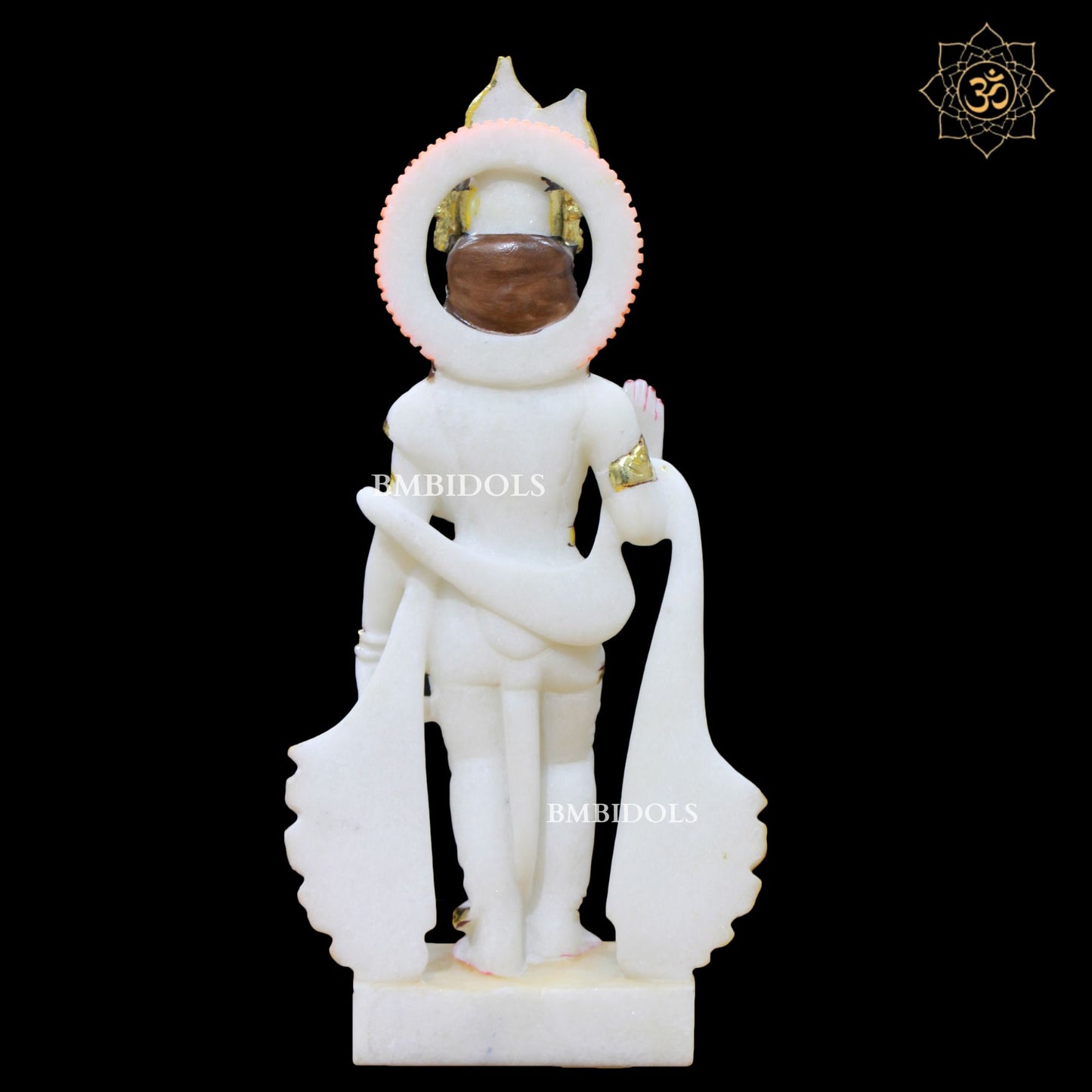 Marble Lakshmi Narayan Murti in 15inches with Full Goldwork