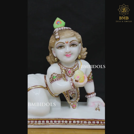 Marble Laddu Gopal Statue