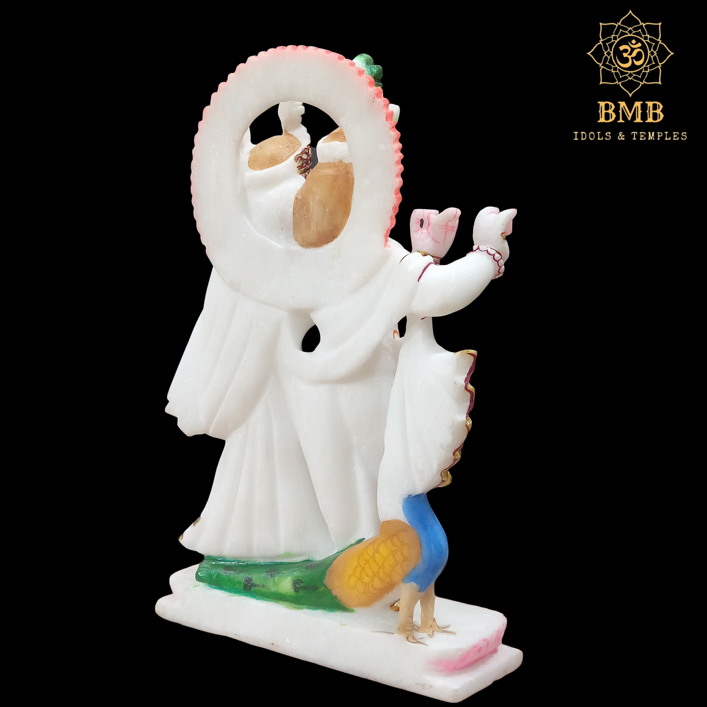 Marble Radha Krishna Murti in 12inches known as Jugal Radha Krishna Statue